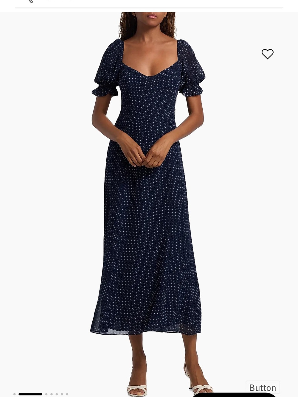 Reformation Gloria Polka Dot Midi Dress - Picture 2 of 5